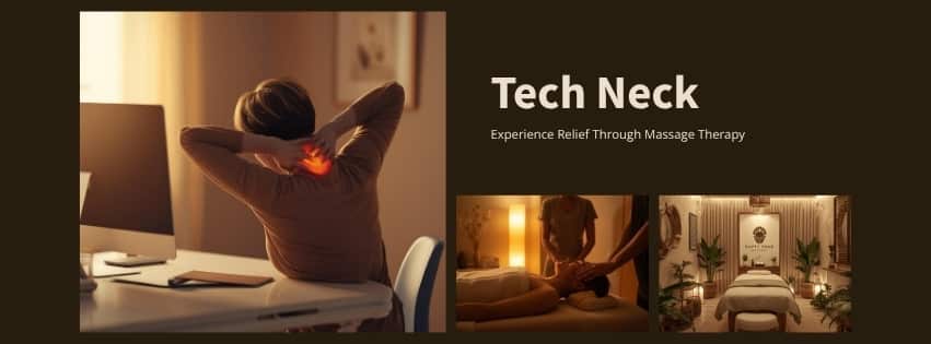 Massage for tech neck relief in San Diego - Happy Head Massage