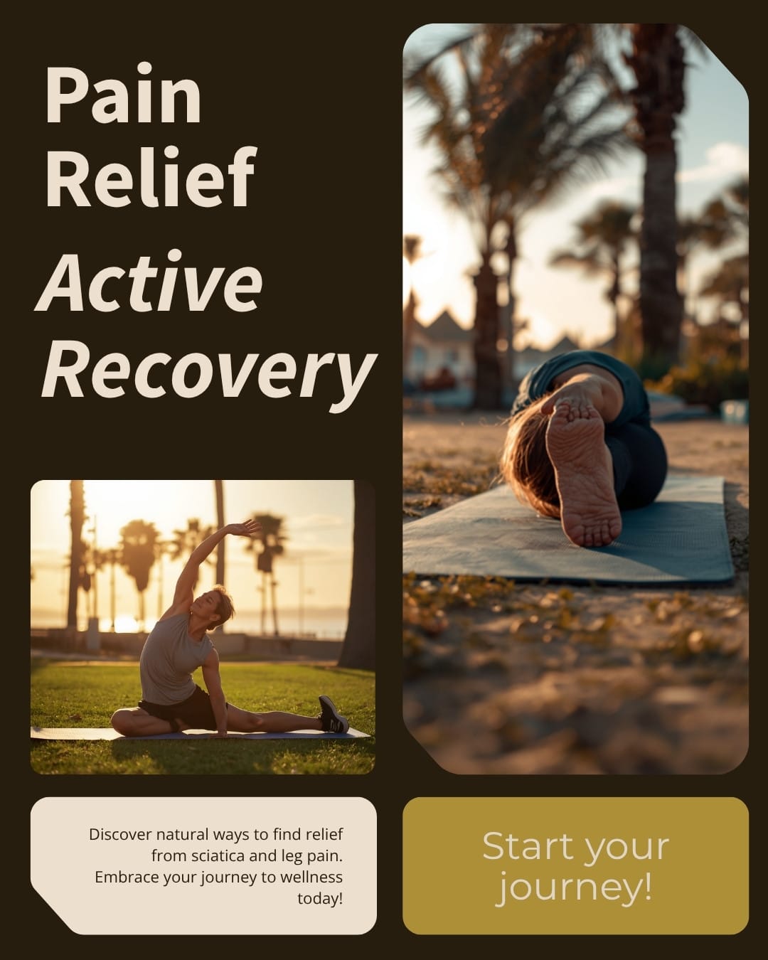 Massage for sciatica in San Diego — outdoor stretching for sciatic nerve pain relief