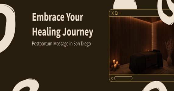 postpartum massage San Diego — warm spa treatment room at Happy Head Massage