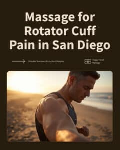 Massage for rotator cuff pain in San Diego at Happy Head Massage
