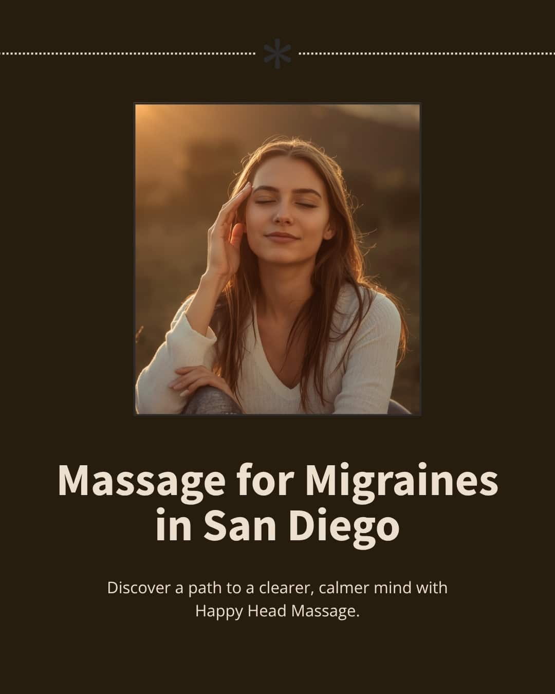 Massage for migraines in San Diego therapy session