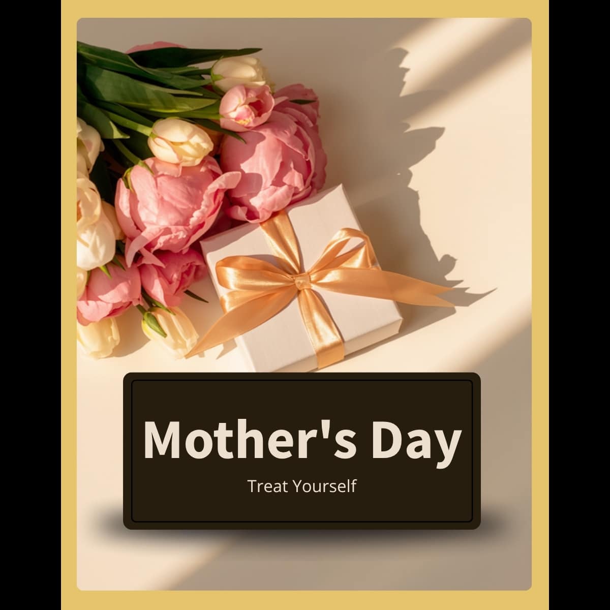 Massage gift guide Mother's Day San Diego — Happy Head Massage gift card with flowers