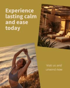 How long do massage benefits last - woman stretching at the coast feeling relaxed