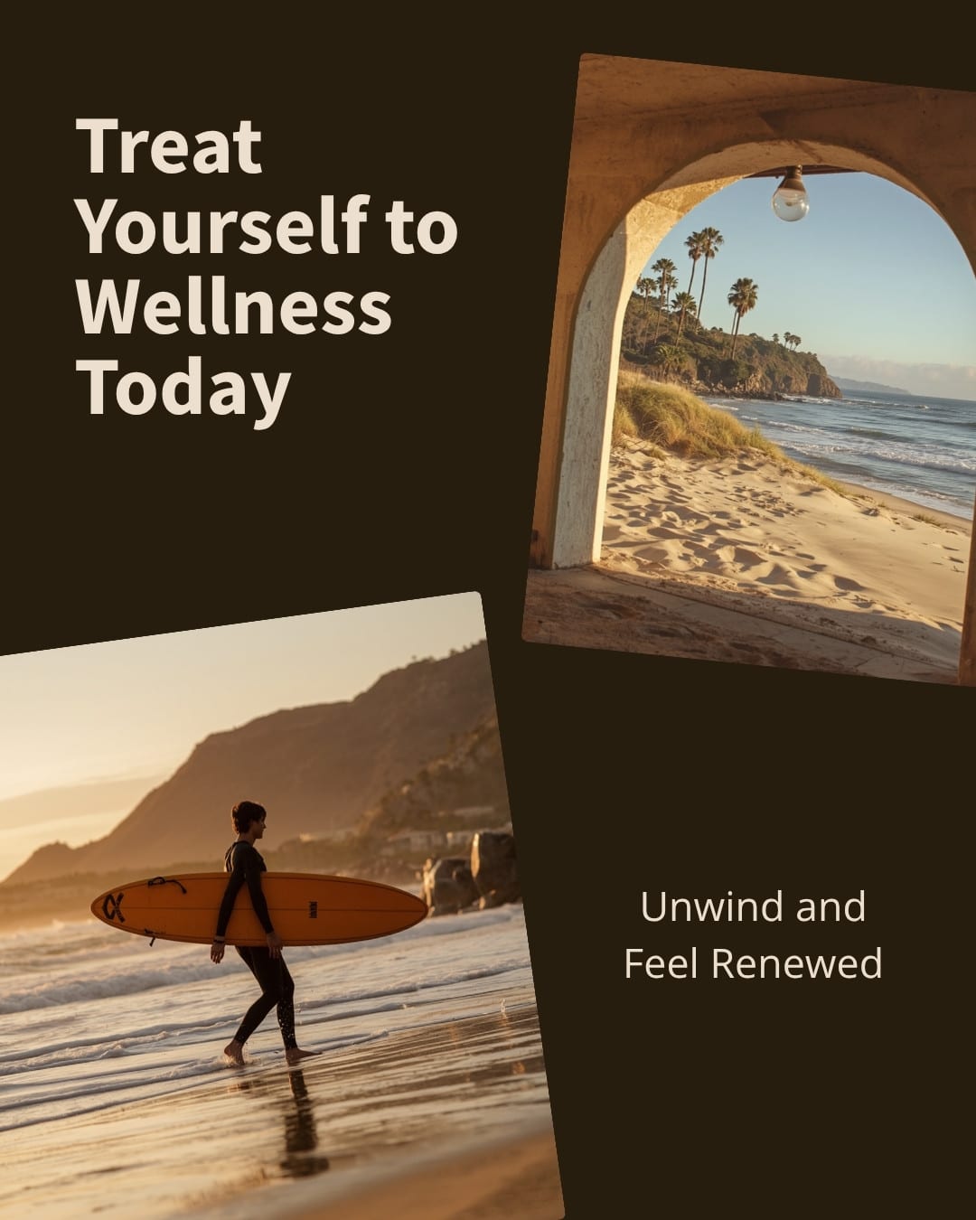 Massage for surfers in San Diego — surfer recovering after a session in the ocean