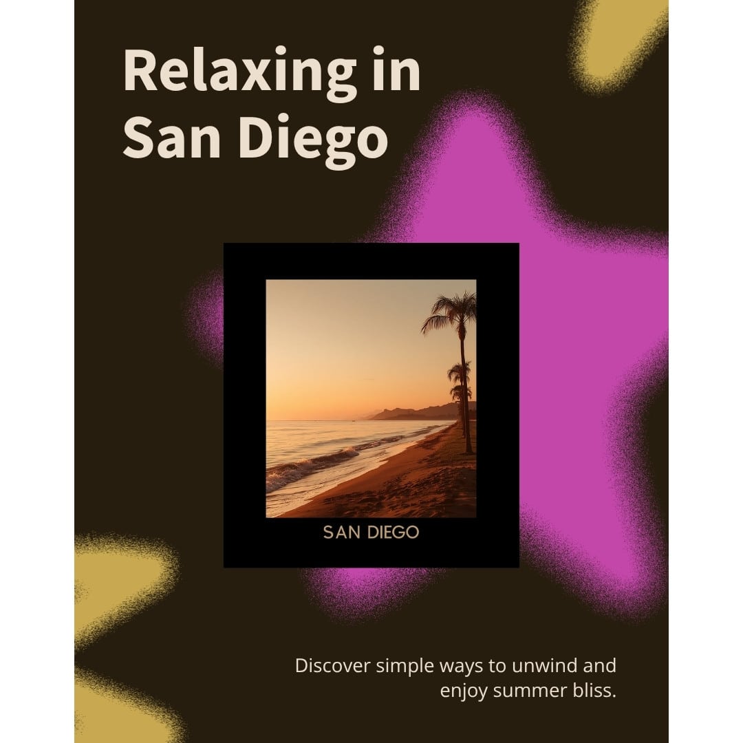 Relaxing things to do in San Diego — coastal sunset at the beach